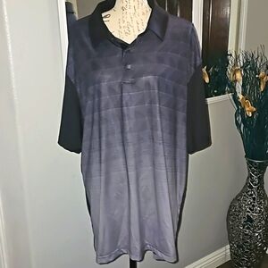 Men's Polo Shirt‎ Size 2XL Ben Hogan Black with Gray
